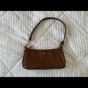 PETA & JAIN Piper Bag in Brown Snakeskin